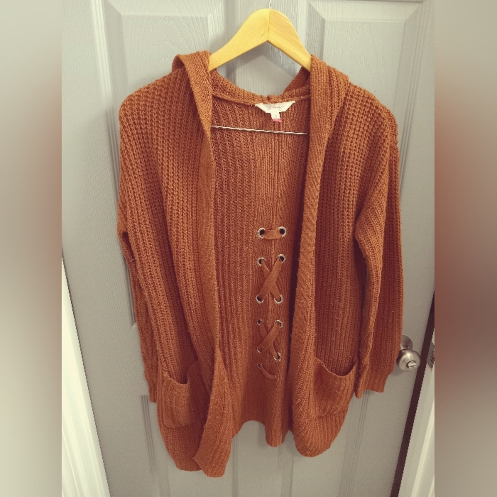 Women's Orange Knit Sweater